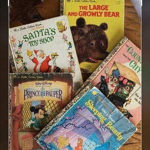 Vintage Golden Books. Lot of 5.
